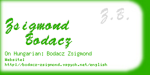 zsigmond bodacz business card